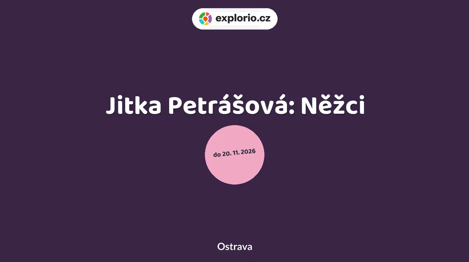 Jitka Petrášová: Něžci – prohlídky a Muzea, Ostrava