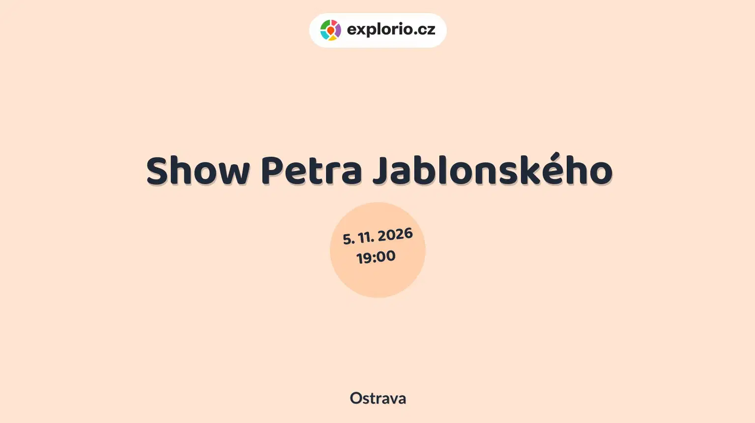 Show Petra Jablonského – divadlo, Hudba a Kino, Ostrava