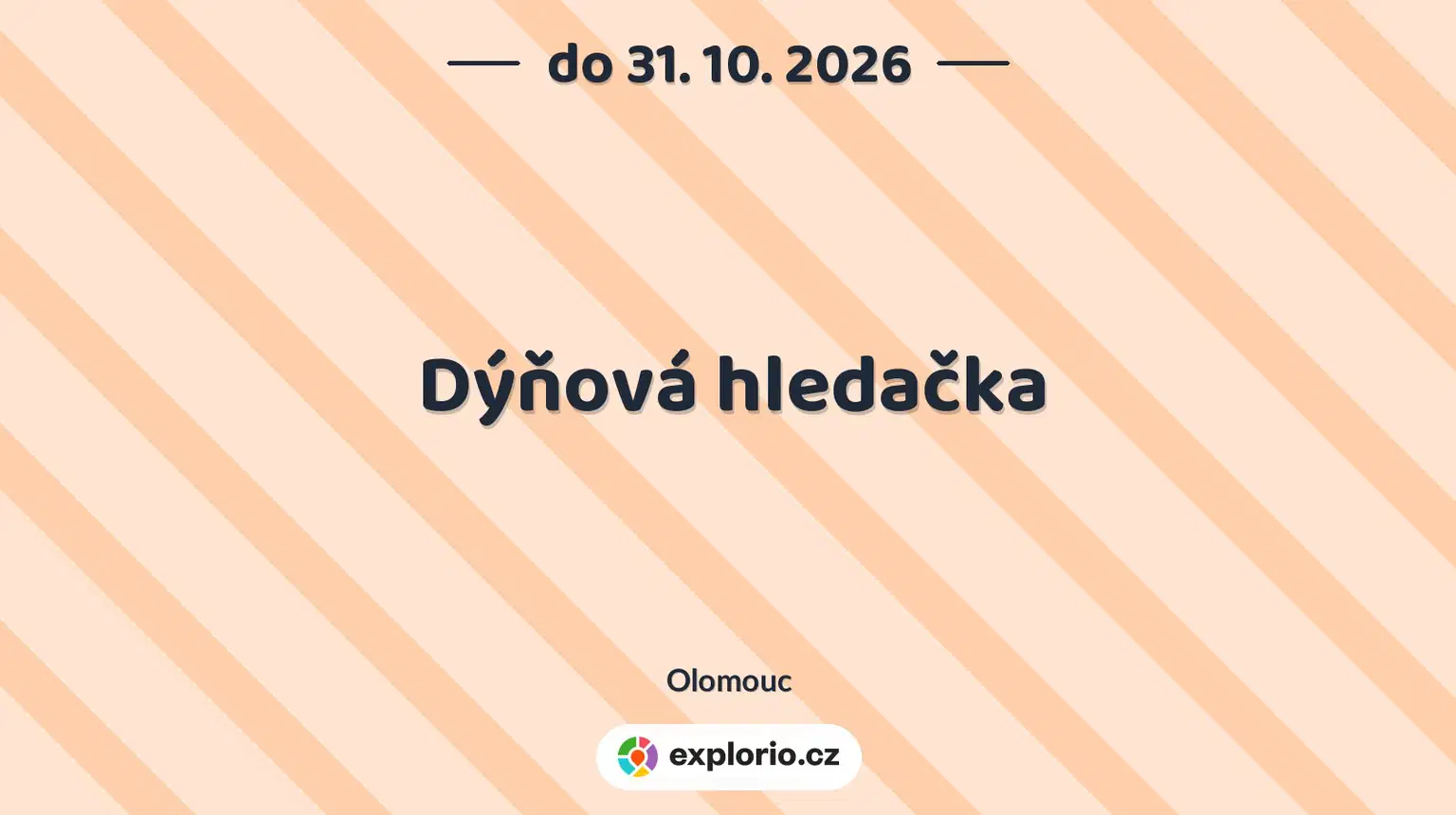 Dýňová hledačka – sport a Pohyb, Olomouc