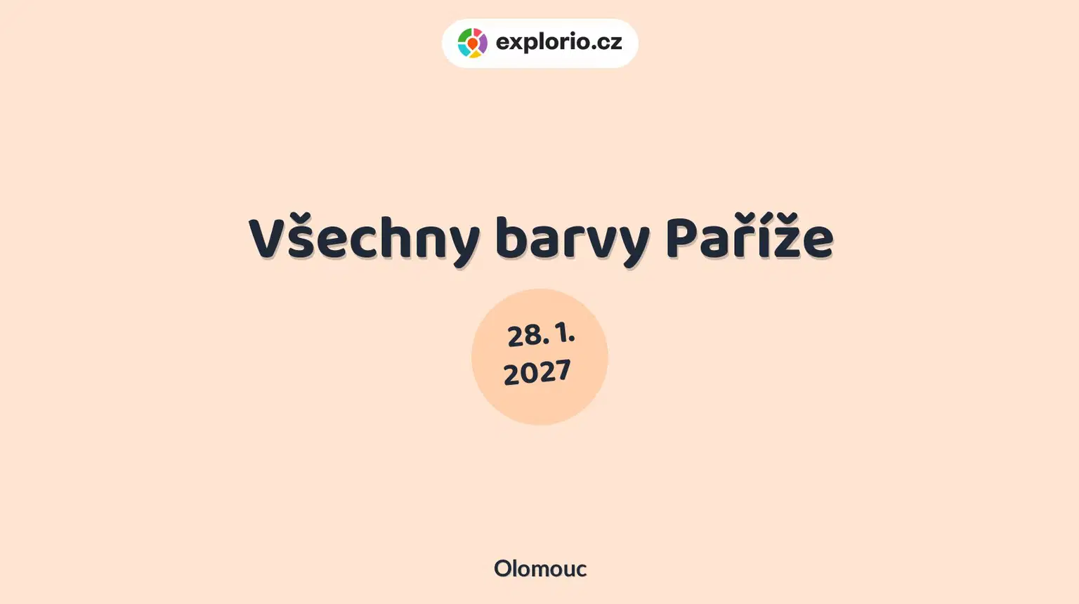 Všechny barvy Paříže – divadlo, Hudba a Kino, Olomouc