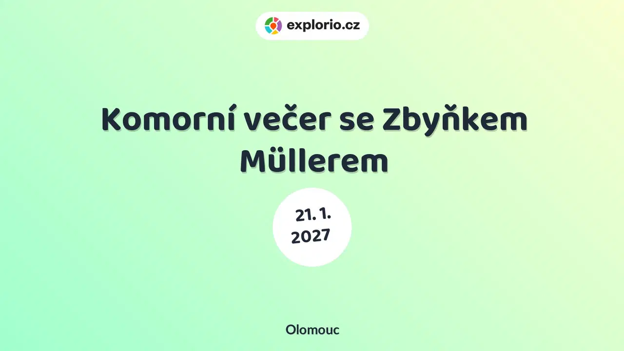 Komorní večer se Zbyňkem Müllerem – divadlo, Hudba a Kino, Olomouc