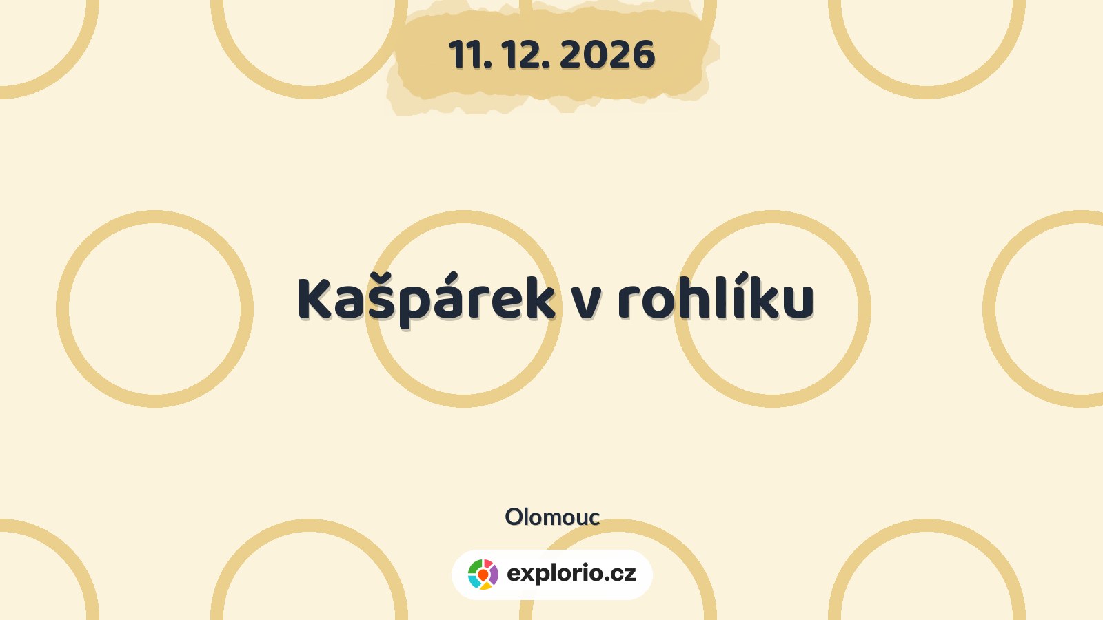 Kašpárek v rohlíku – divadlo, Hudba a Kino, Olomouc