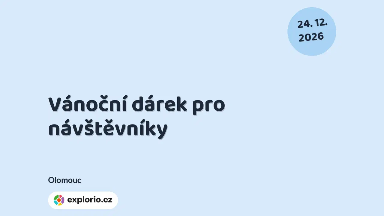 Vánoční dárek pro návštěvníky – příroda a Zvířátka, Olomouc