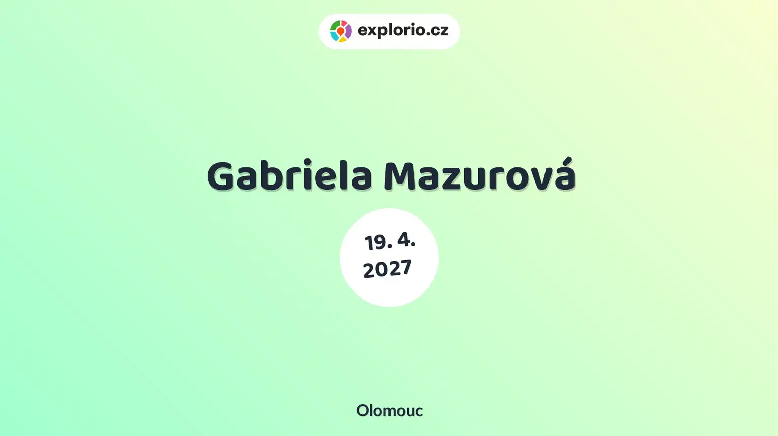 Gabriela Mazurová – divadlo, Hudba a Kino, Olomouc