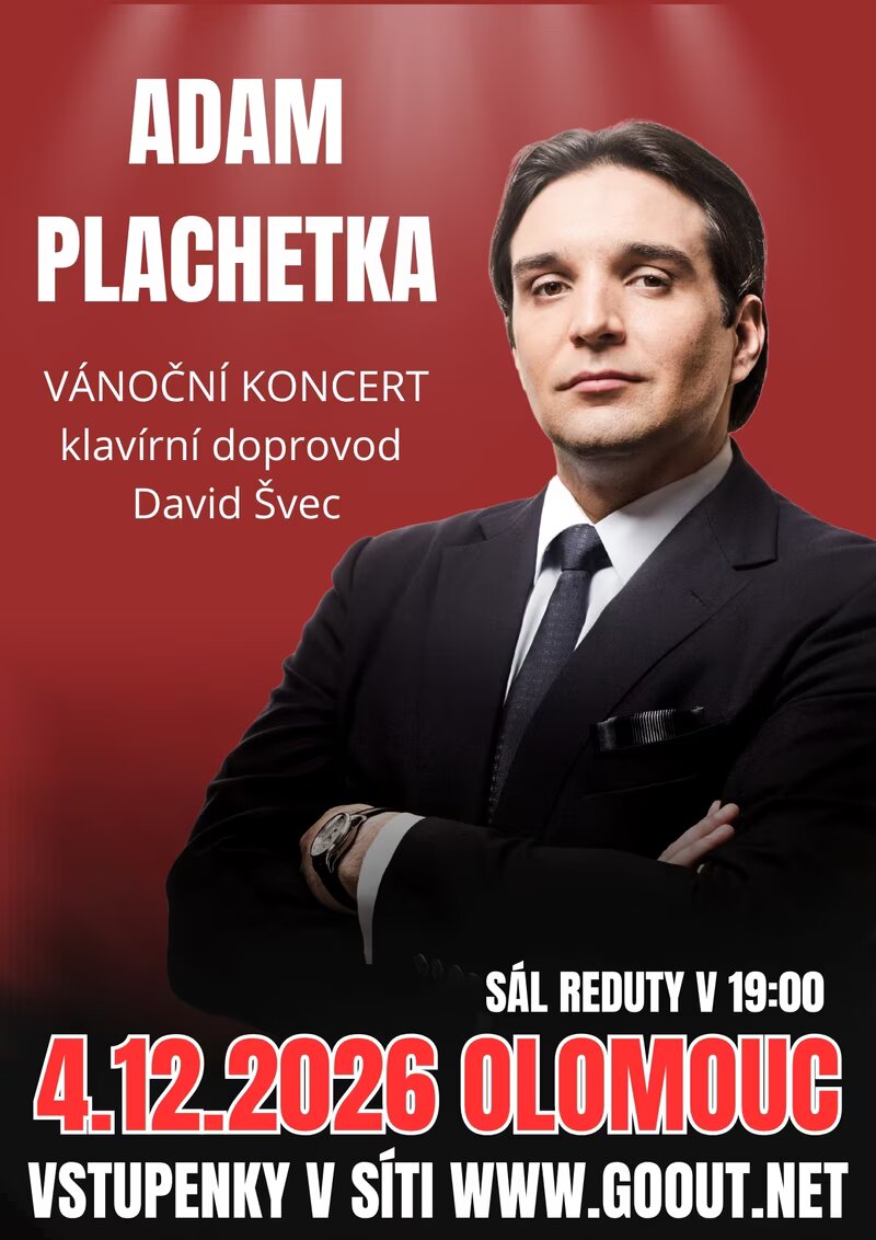 Vánoční koncert barytonisty Adama Plachetky – divadlo, Hudba a Kino, Olomouc – fotka 2
