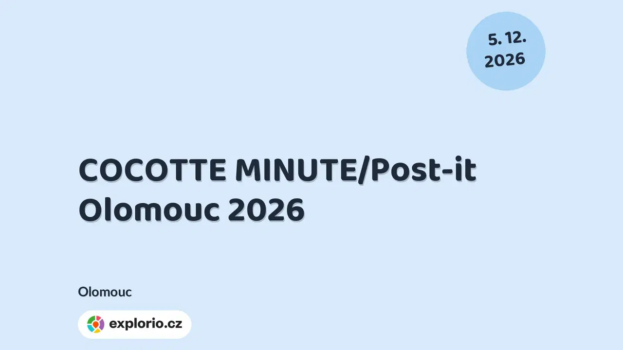 COCOTTE MINUTE/Post-it Olomouc 2026 – divadlo, Hudba a Kino, Olomouc