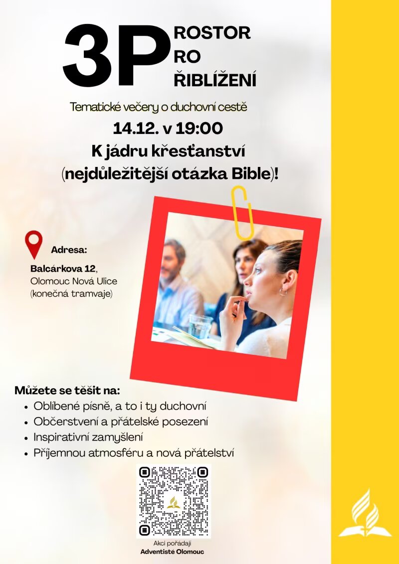3P - K jádru křesťanství (nejdůležitější otázka Bible) – divadlo, Hudba a Kino, Olomouc – fotka 2