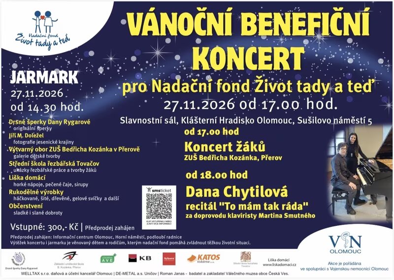 Vánoční Benefiční koncert pro Nadační fond Život tady a teď – divadlo, Hudba a Kino, Olomouc – fotka 2