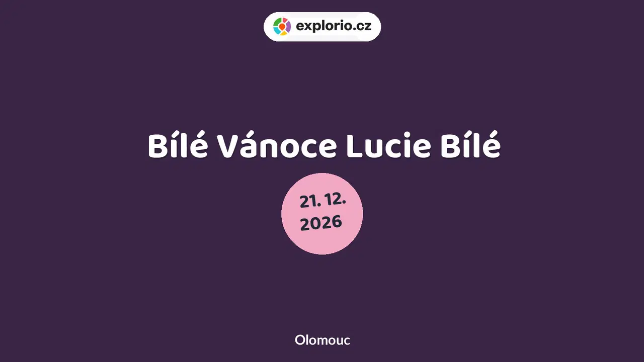Bílé Vánoce Lucie Bílé – divadlo, Hudba a Kino, Olomouc