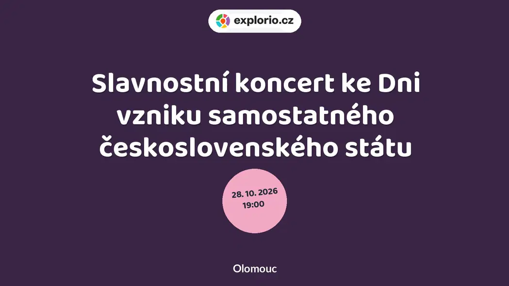 Slavnostní koncert ke Dni vzniku samostatného československého státu – divadlo, Hudba a Kino, Olomouc
