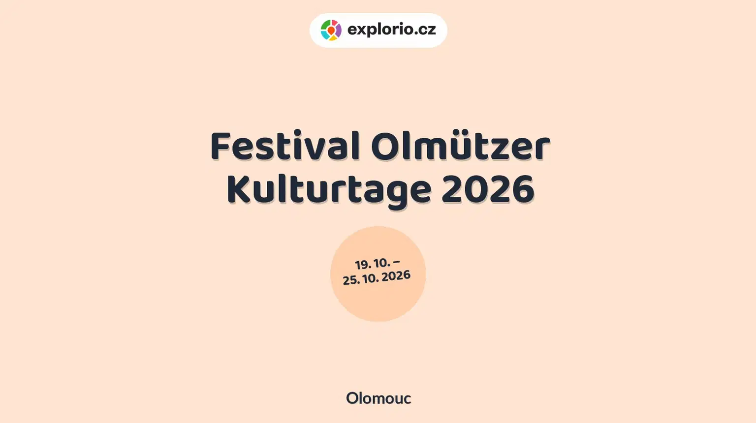 Festival Olmützer Kulturtage 2026 – festivaly a Slavnosti, Olomouc