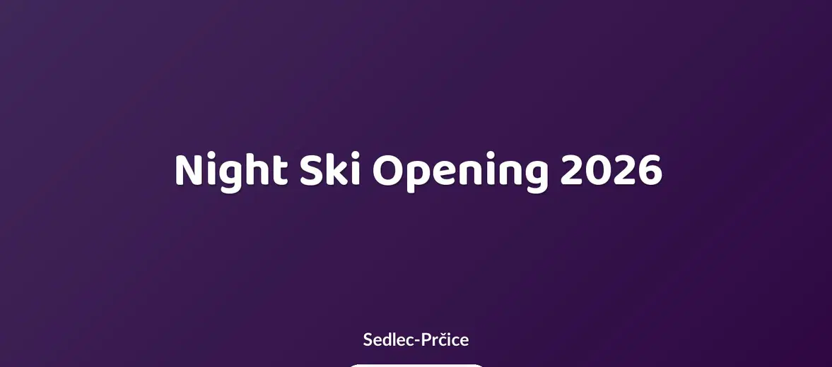 Night Ski Opening 2026 – sport a Pohyb, Sedlec-Prčice