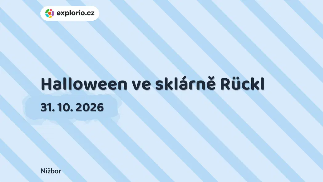 Halloween ve sklárně Rückl – tvořivé dílny a Workshopy, Nižbor