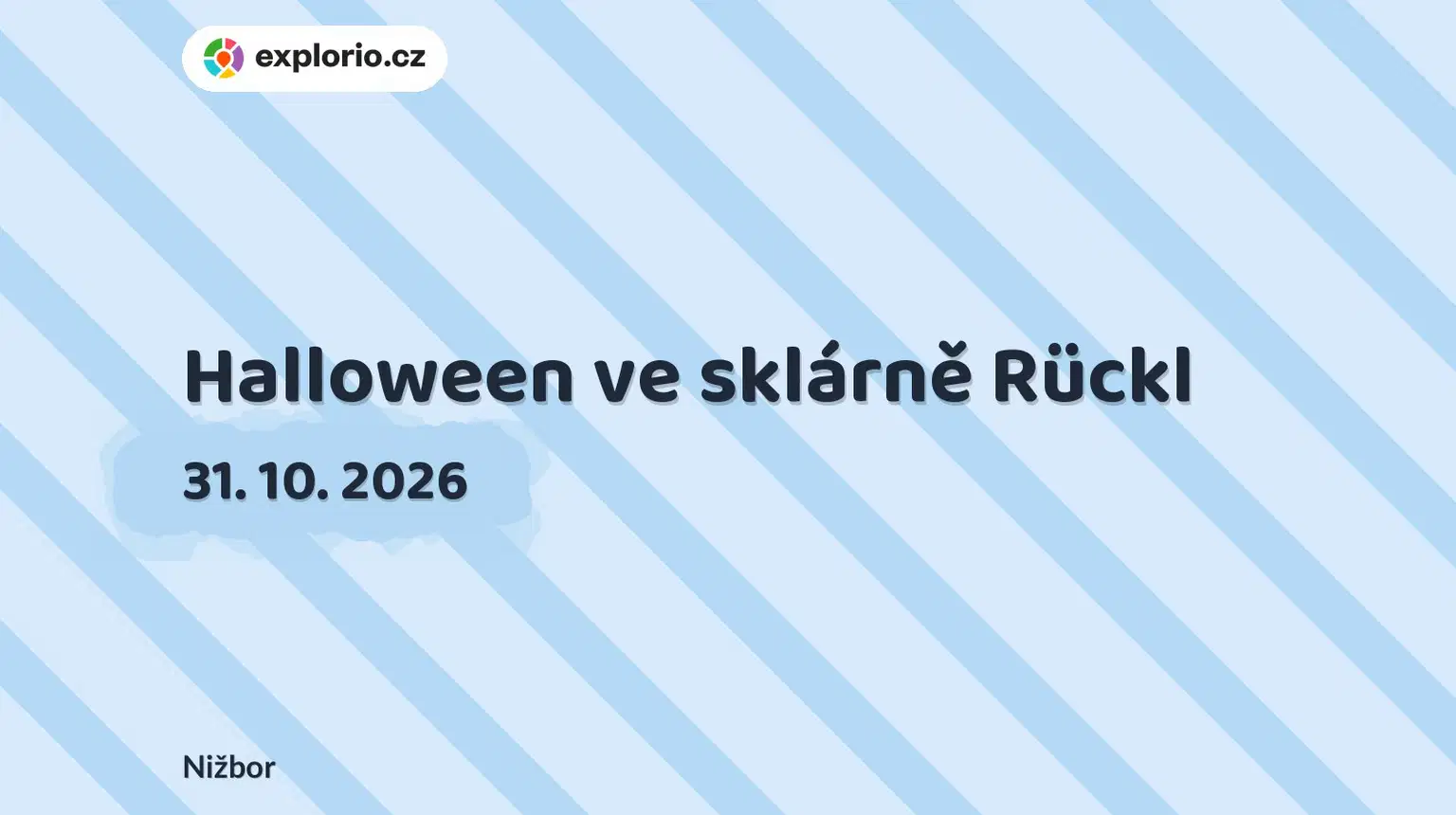 Halloween ve sklárně Rückl – tvořivé dílny a Workshopy, Nižbor