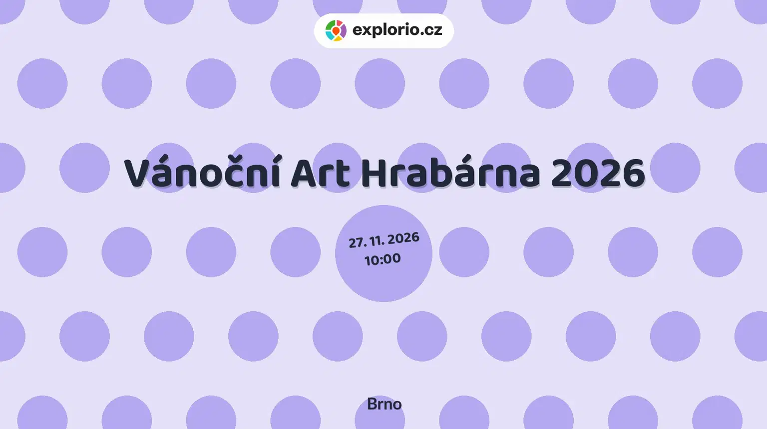 Vánoční Art Hrabárna 2026 – tvořivé dílny a Workshopy, Brno