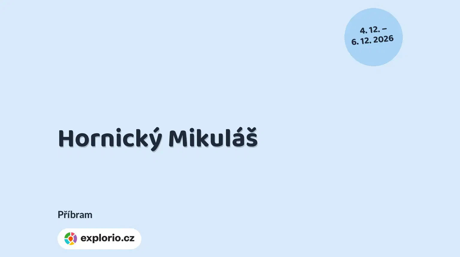Hornický Mikuláš – festivaly a Slavnosti, Příbram