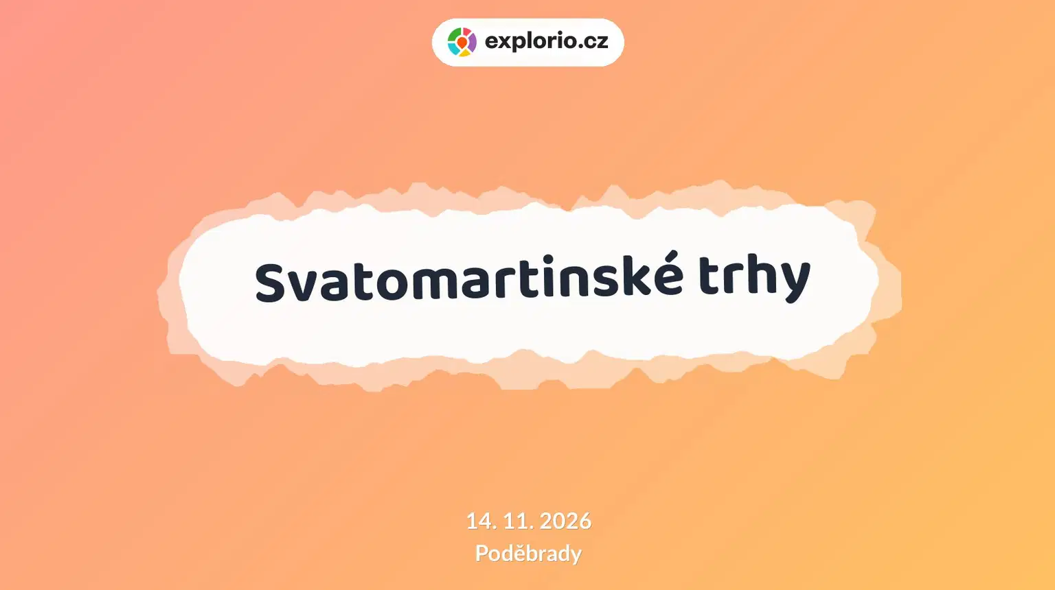 Svatomartinské trhy – festivaly a Slavnosti, Poděbrady