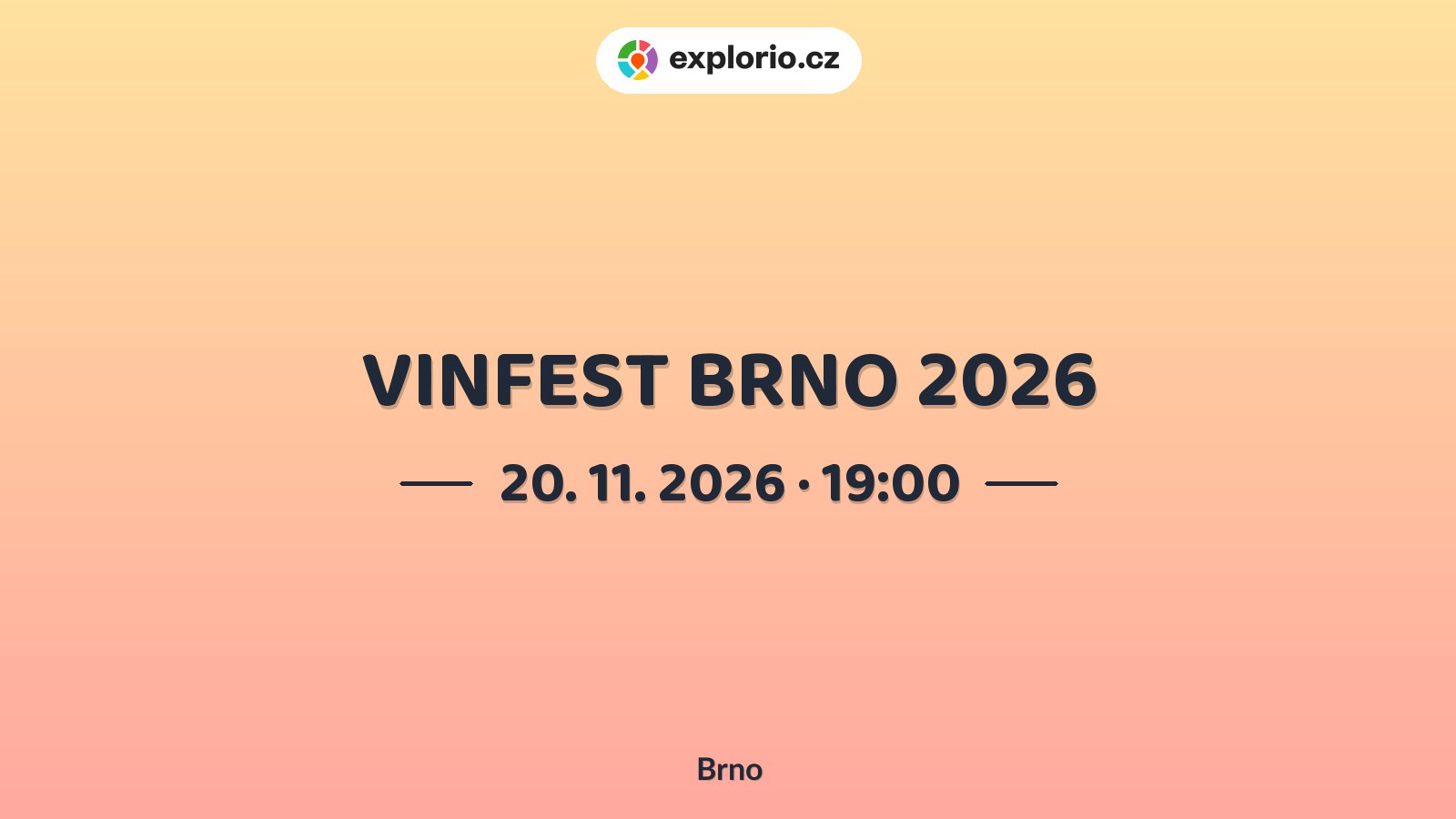 VINFEST BRNO 2026 – festivaly a Slavnosti, Brno