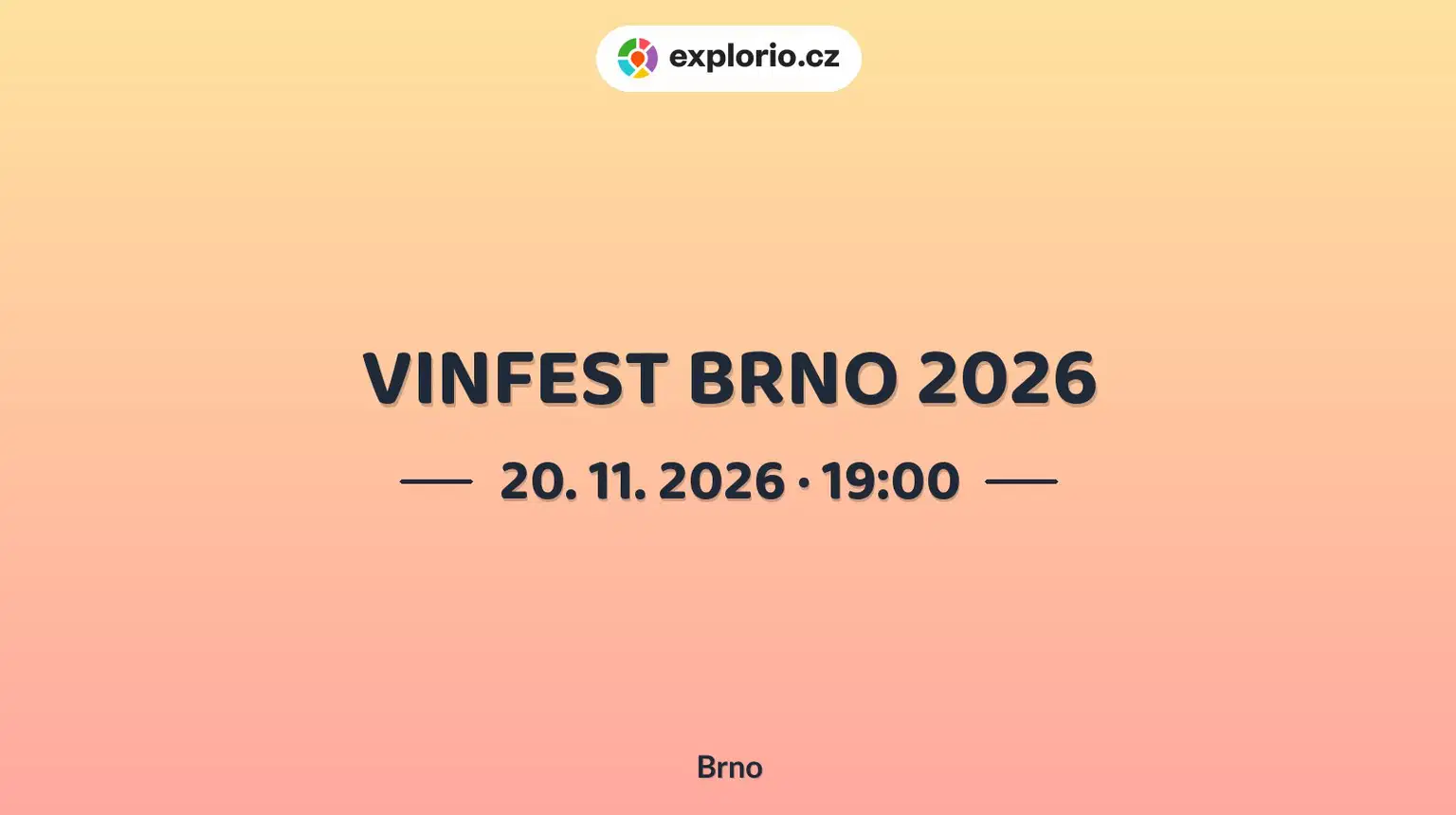 VINFEST BRNO 2026 – festivaly a Slavnosti, Brno