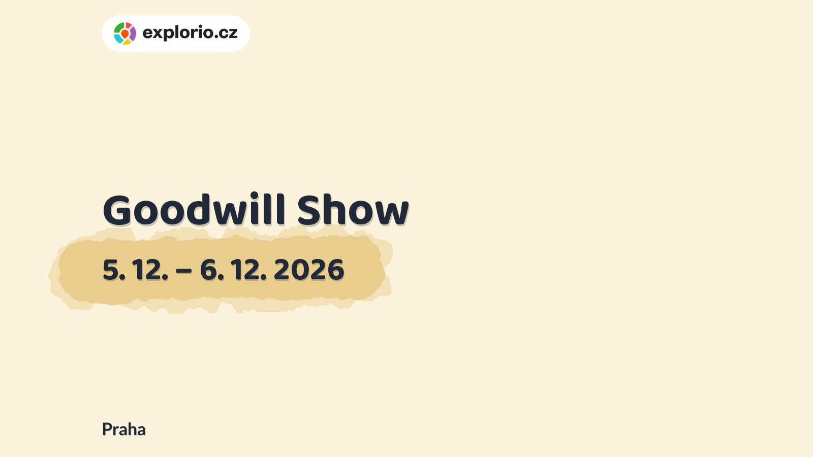 Goodwill Show – divadlo, Hudba a Kino, Praha