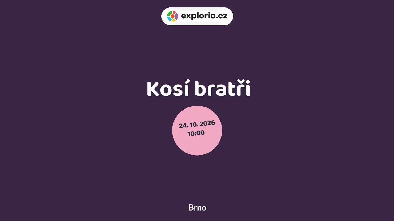Kosí bratři – divadlo, Hudba a Kino, Brno