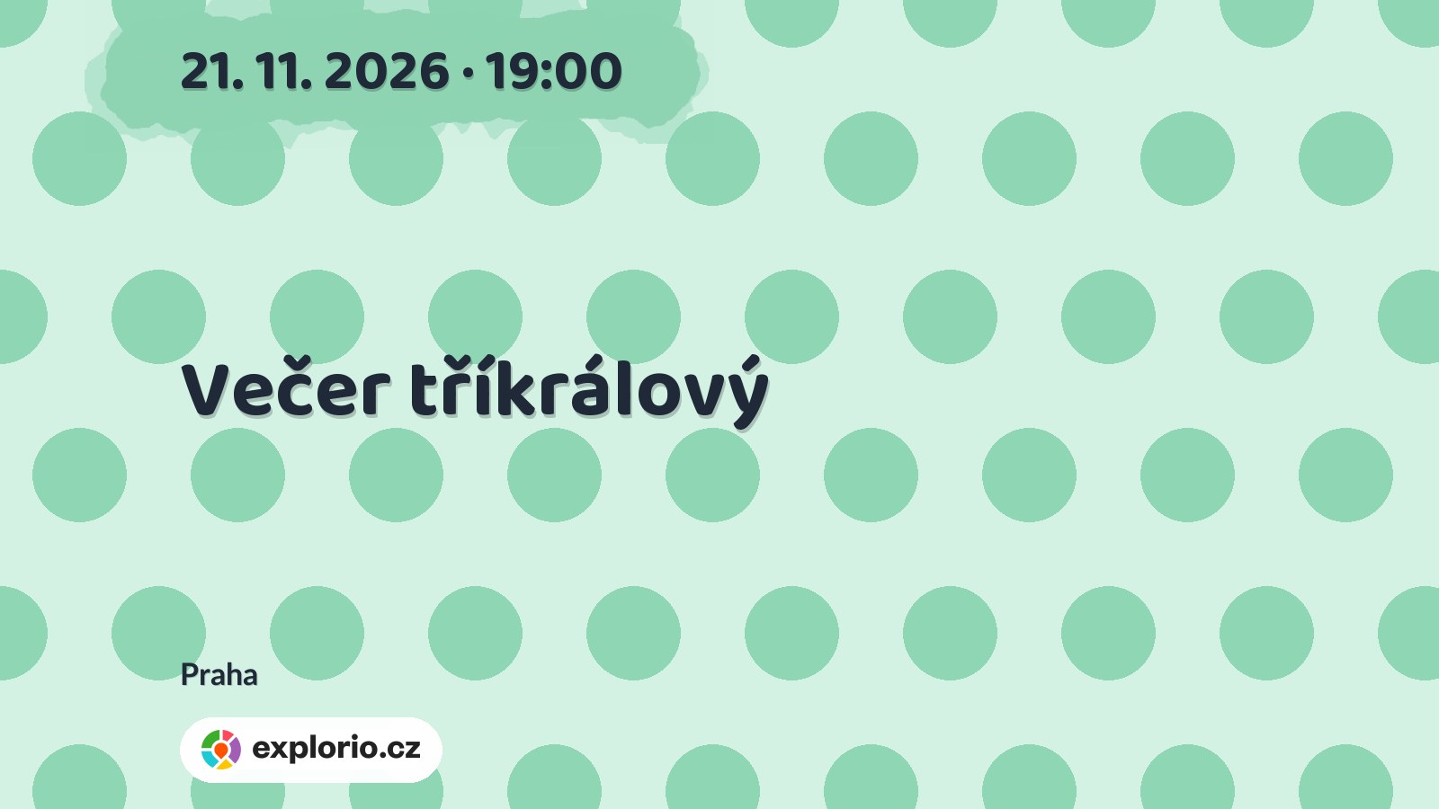 Večer tříkrálový – divadlo, Hudba a Kino, Praha