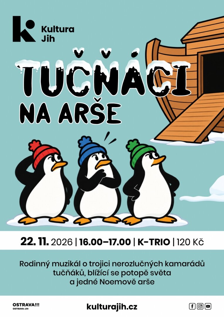Tučňáci na arše – divadlo, Hudba a Kino, Ostrava – fotka 2