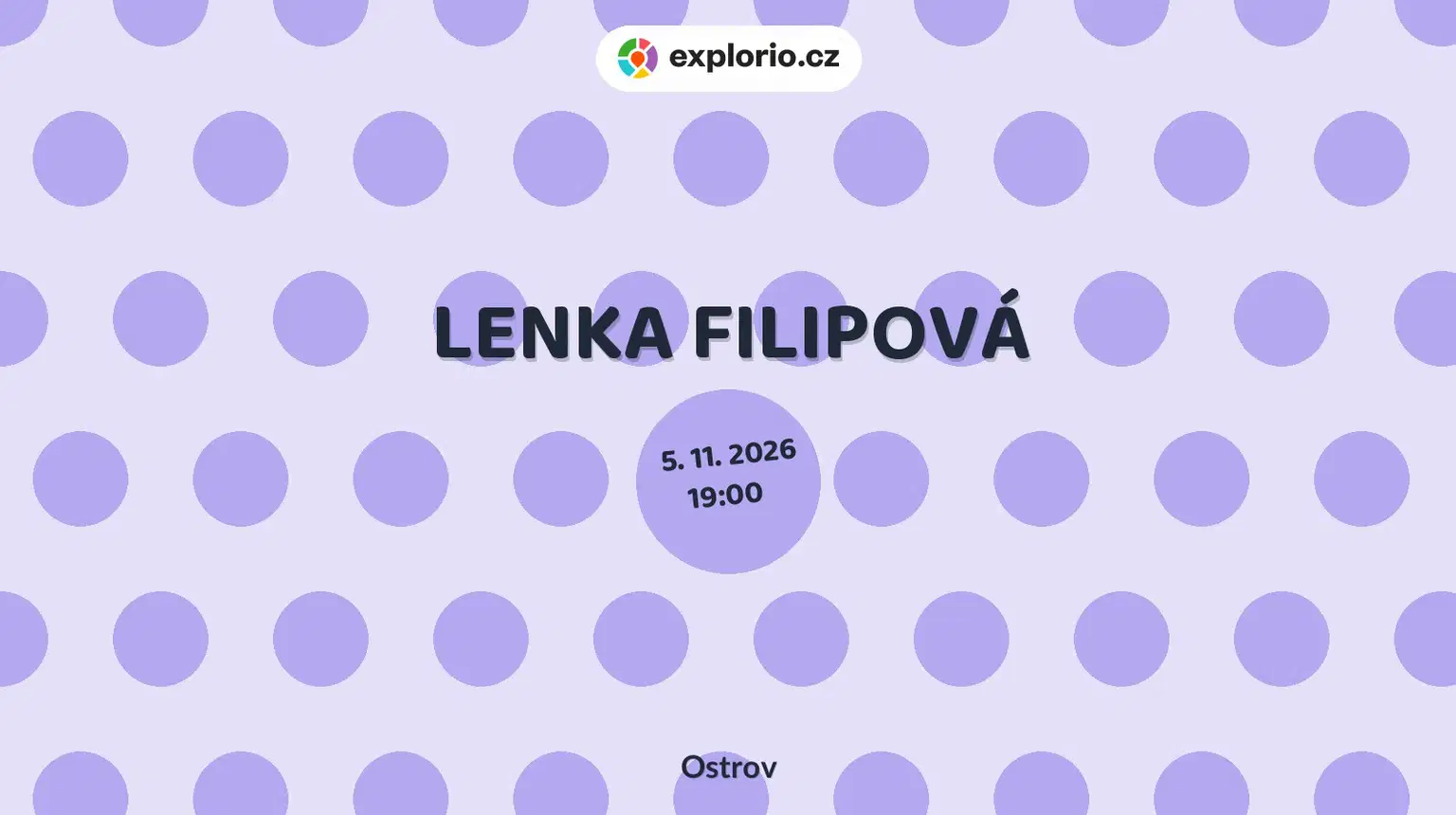 LENKA FILIPOVÁ – divadlo, Hudba a Kino, Ostrov