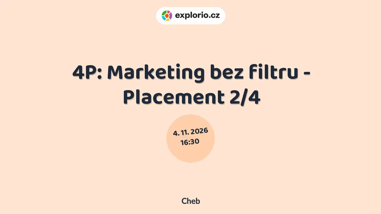 4P: Marketing bez filtru - Placement 2/4 – tvořivé dílny a Workshopy, Cheb
