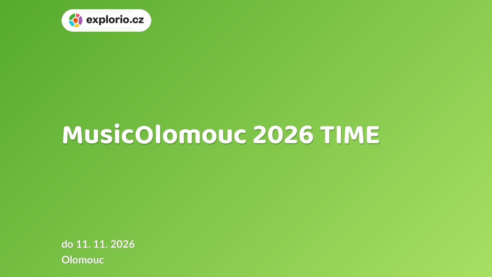 MusicOlomouc 2026 TIME – divadlo, Hudba a Kino, Olomouc