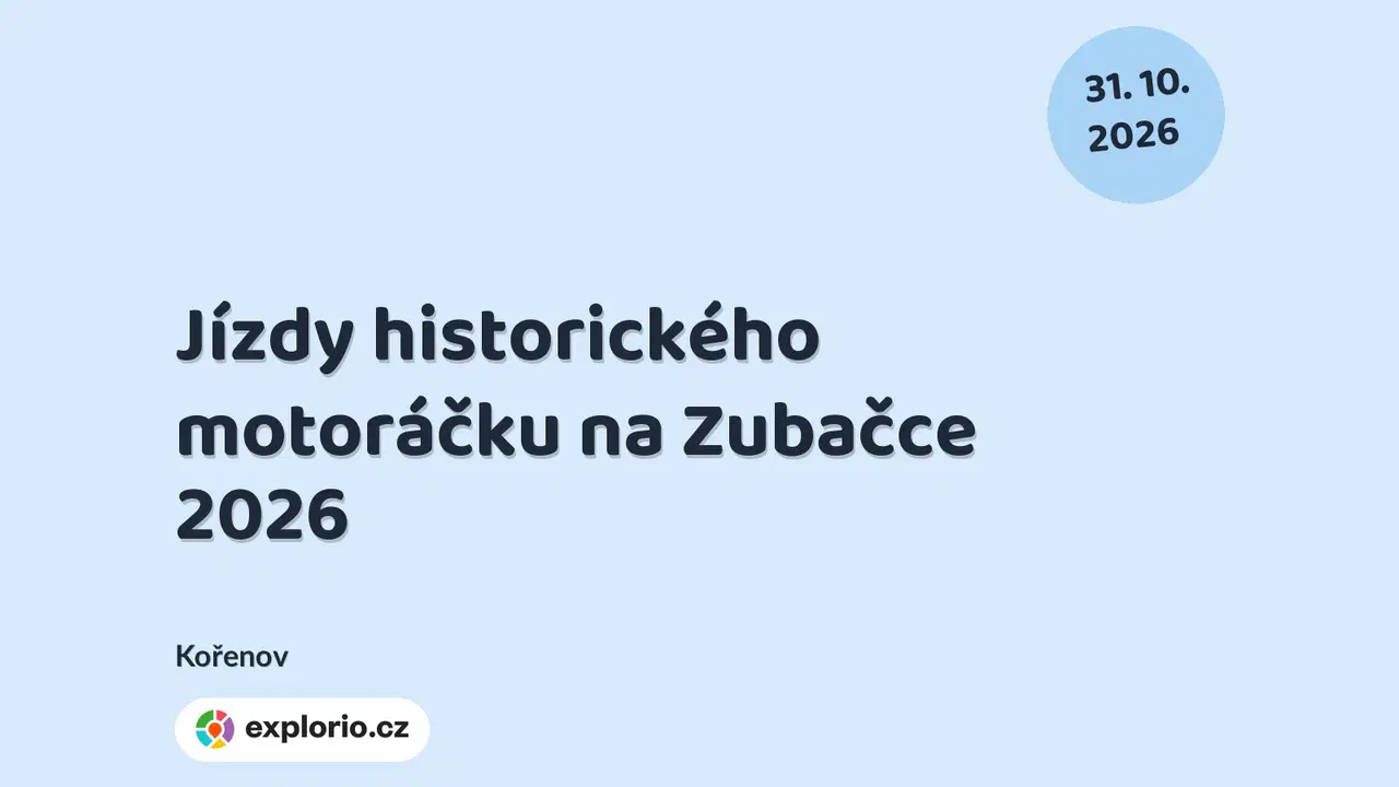 Jízdy historického motoráčku na Zubačce 2026 – festivaly a Slavnosti, Kořenov