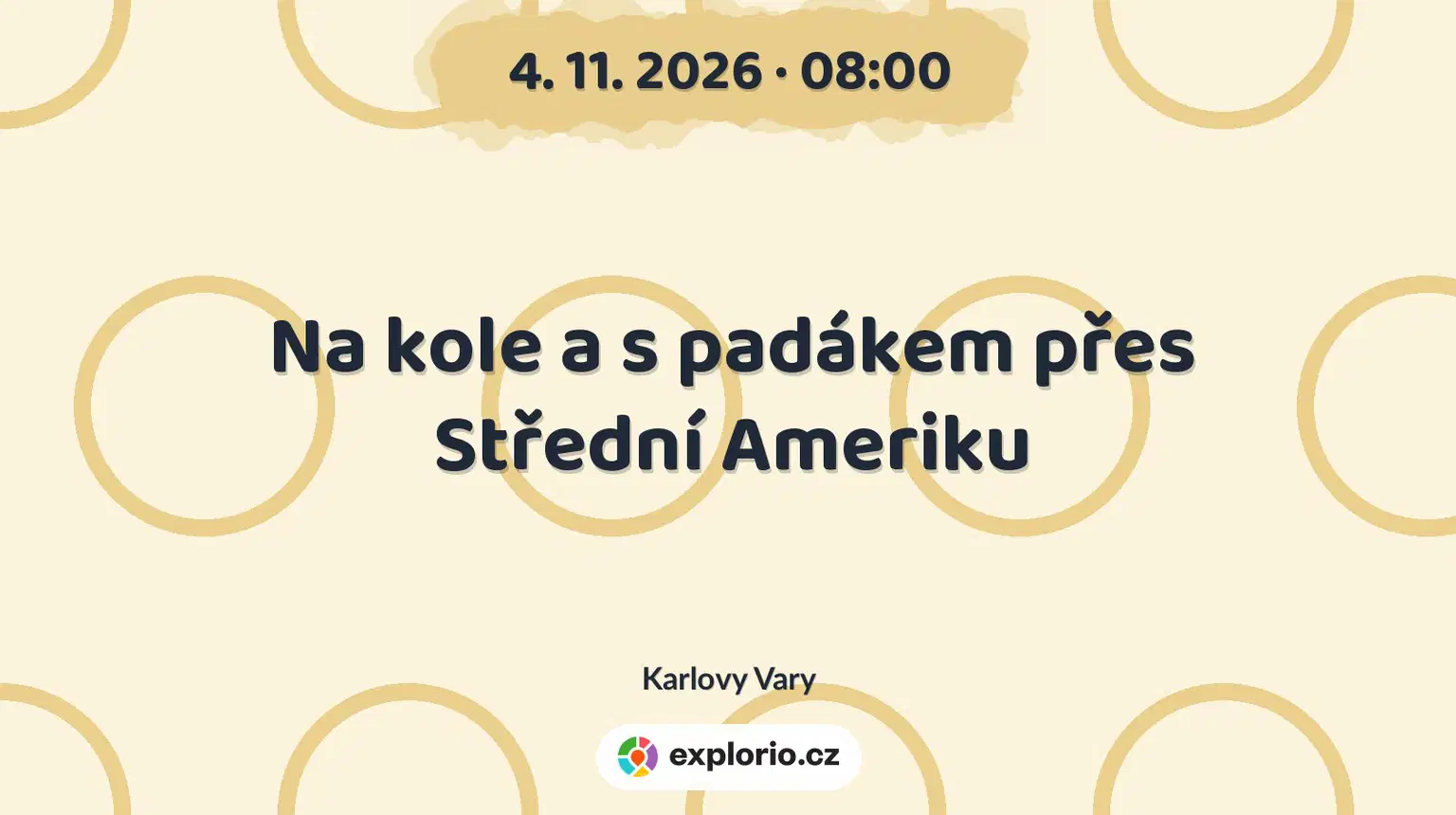 Na kole a s padákem přes Střední Ameriku – prohlídky a Muzea, Karlovy Vary
