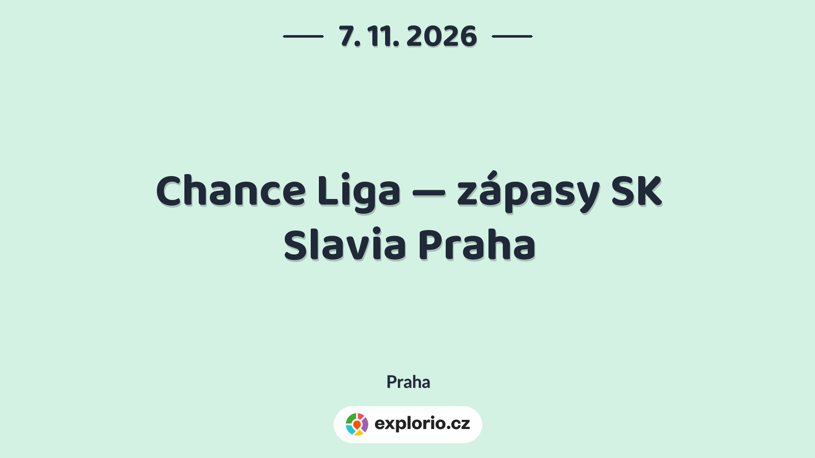 Chance Liga — zápasy SK Slavia Praha – sport a Pohyb, Praha
