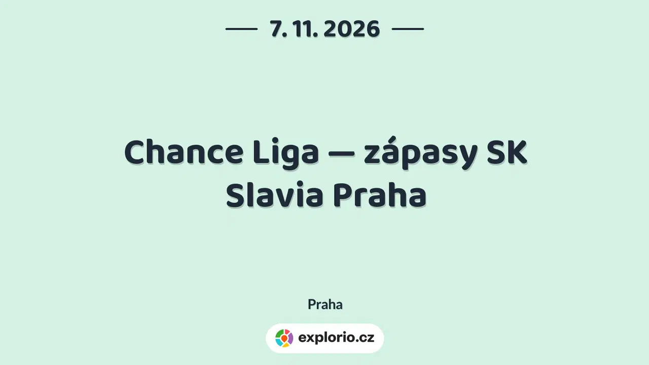 Chance Liga — zápasy SK Slavia Praha – sport a Pohyb, Praha