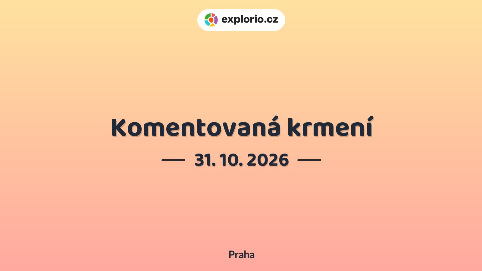 Komentovaná krmení – příroda a Zvířátka, Praha