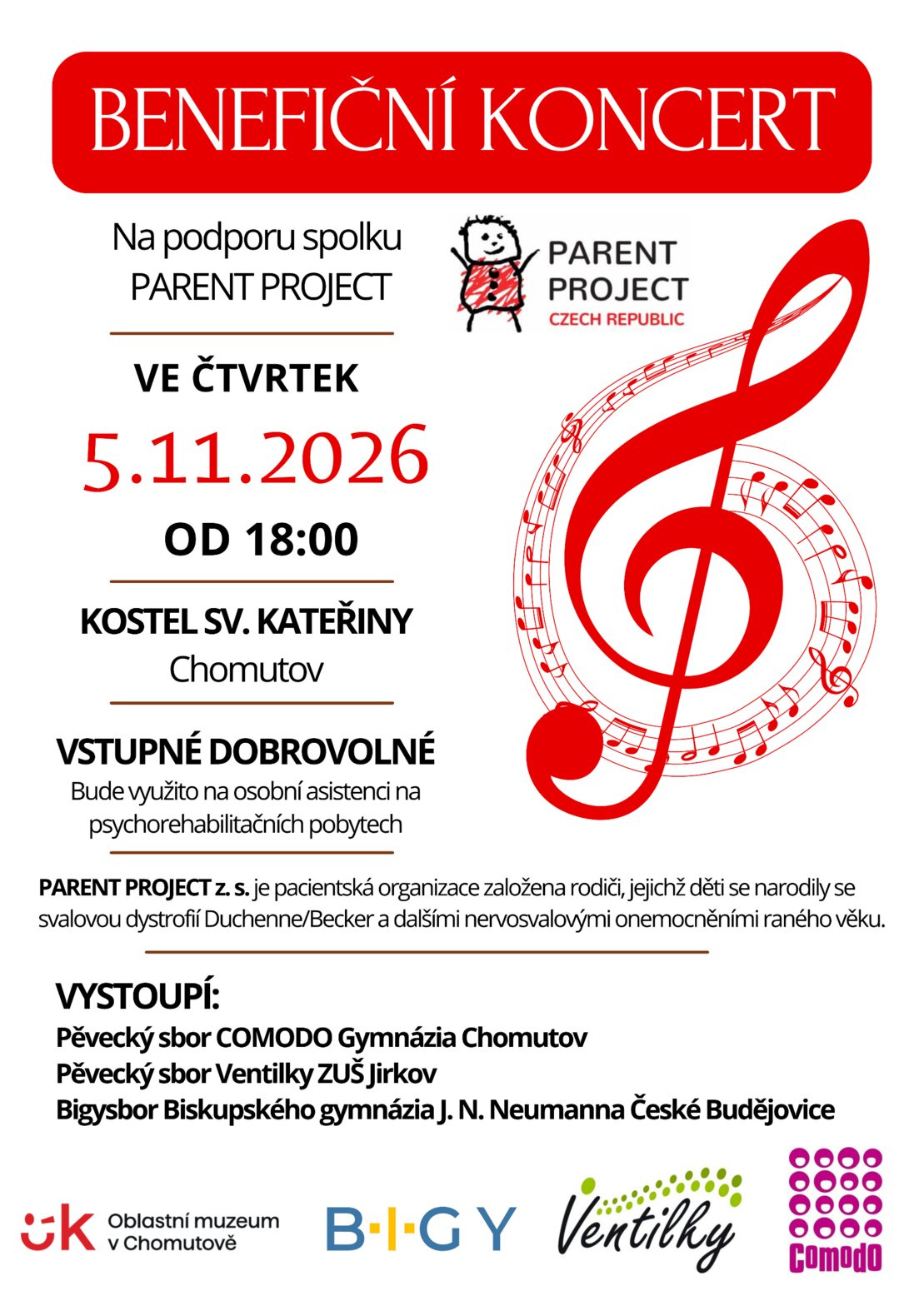 Benefiční koncert na podporu spolku PARENT PROJECT – divadlo, Hudba a Kino, Chomutov – fotka 2