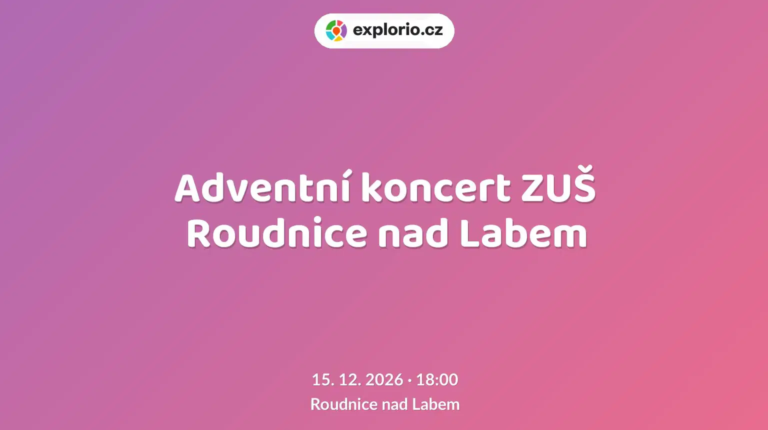 Adventní koncert ZUŠ Roudnice nad Labem – divadlo, Hudba a Kino, Roudnice nad Labem