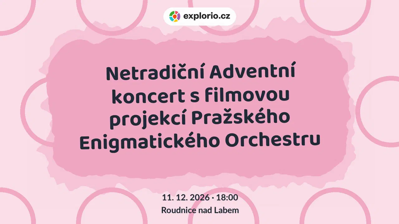 Netradiční Adventní koncert s filmovou projekcí Pražského Enigmatického Orchestru – divadlo, Hudba a Kino, Roudnice nad Labem