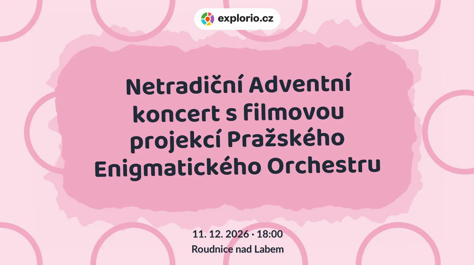 Netradiční Adventní koncert s filmovou projekcí Pražského Enigmatického Orchestru – divadlo, Hudba a Kino, Roudnice nad Labem