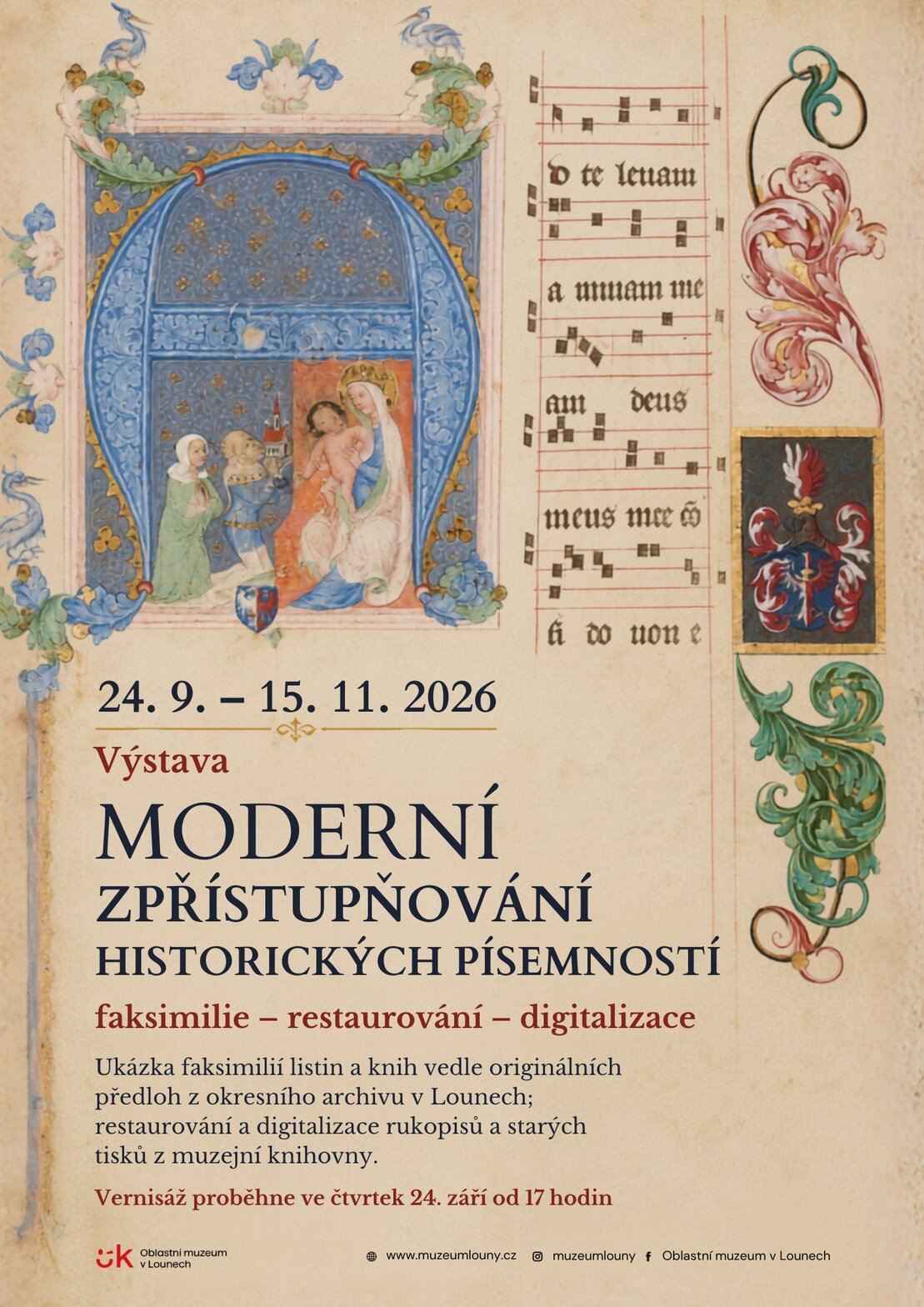 Moderní zpřístupňování historických písemností faksimilie – restaurování – digitalizace – prohlídky a Muzea, Louny – fotka 2