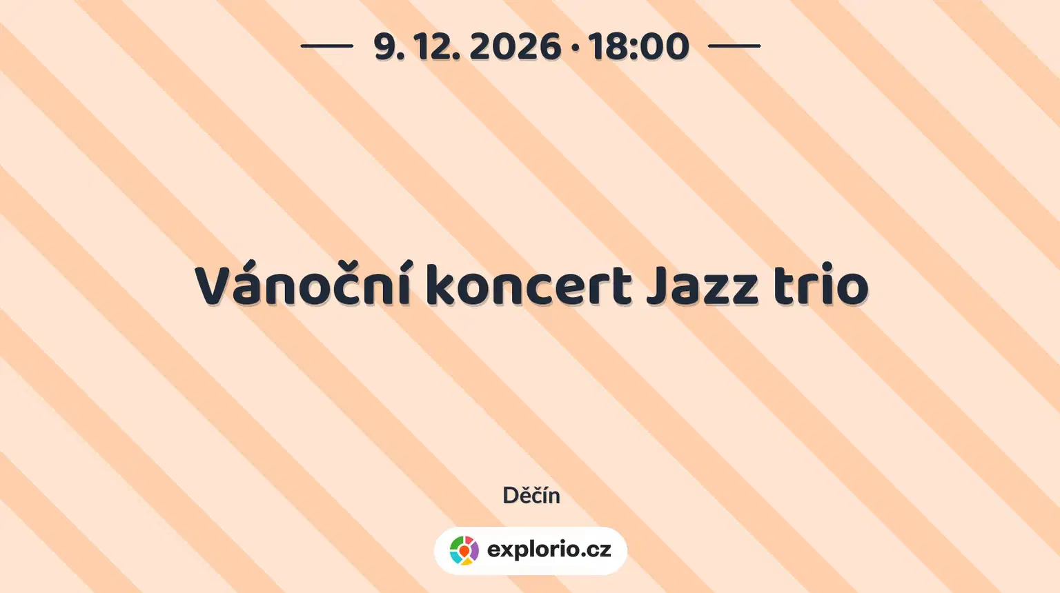 Vánoční koncert Jazz trio – divadlo, Hudba a Kino, Děčín