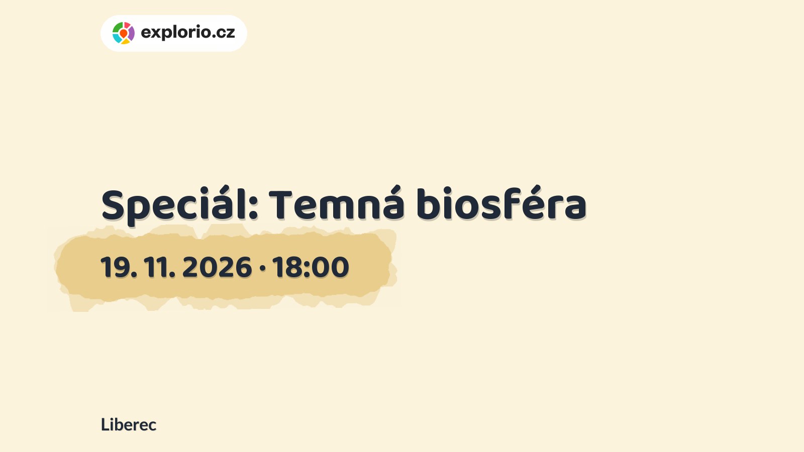 Speciál: Temná biosféra – prohlídky a Muzea, Liberec