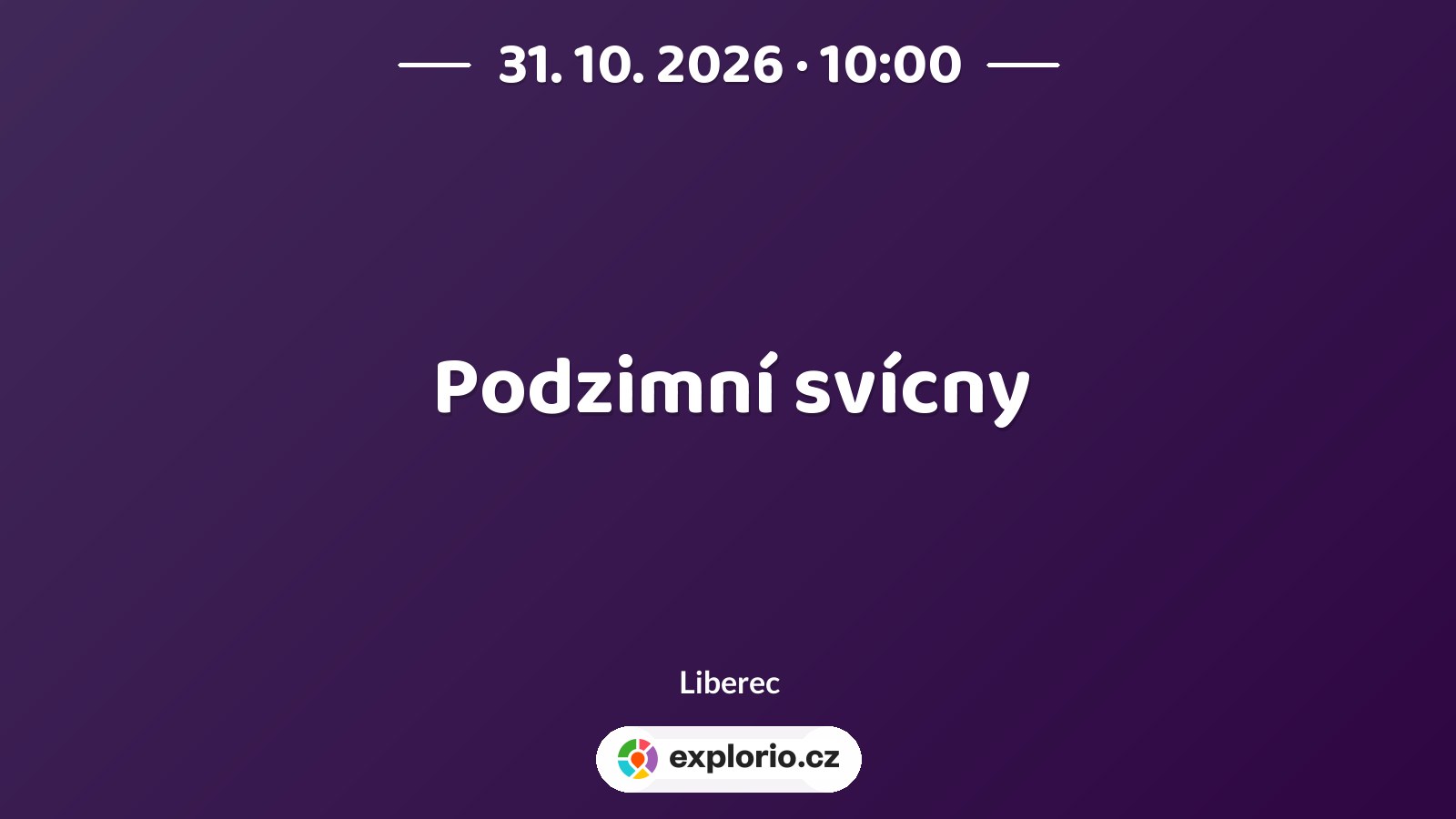Podzimní svícny – tvořivé dílny a Workshopy, Liberec