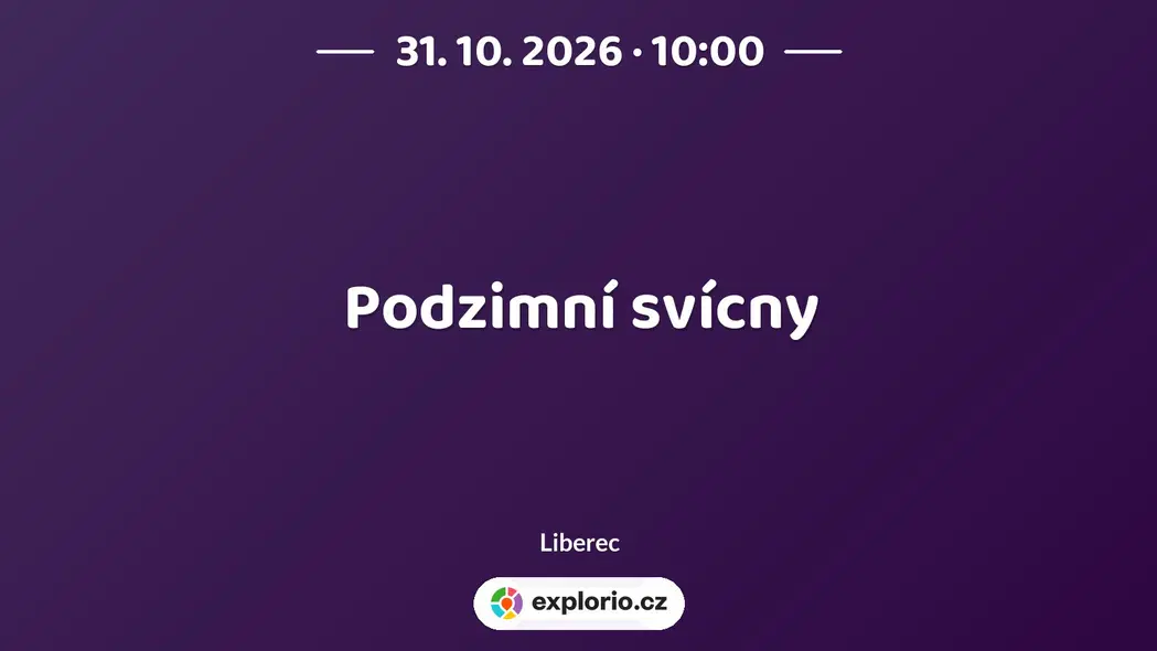 Podzimní svícny – tvořivé dílny a Workshopy, Liberec