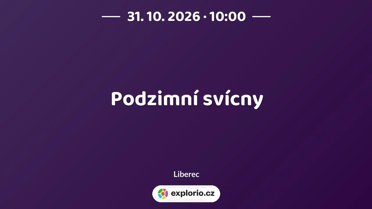 Podzimní svícny – tvořivé dílny a Workshopy, Liberec