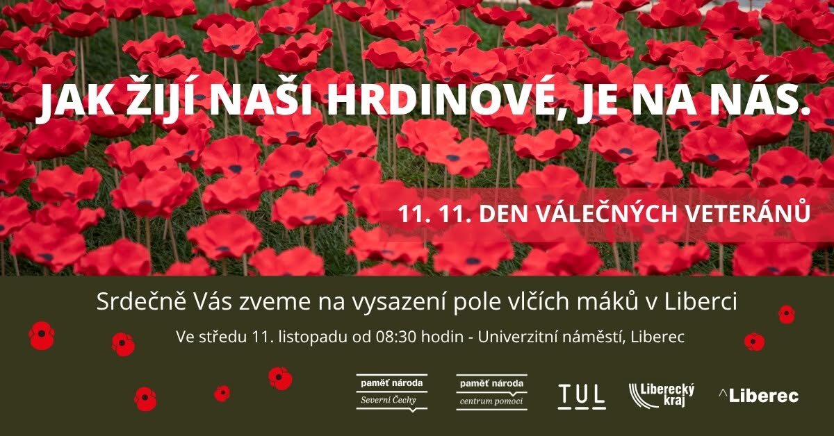 Vysazení pole vlčích máků na Univerzitním náměstí – prohlídky a Muzea, Liberec – fotka 2