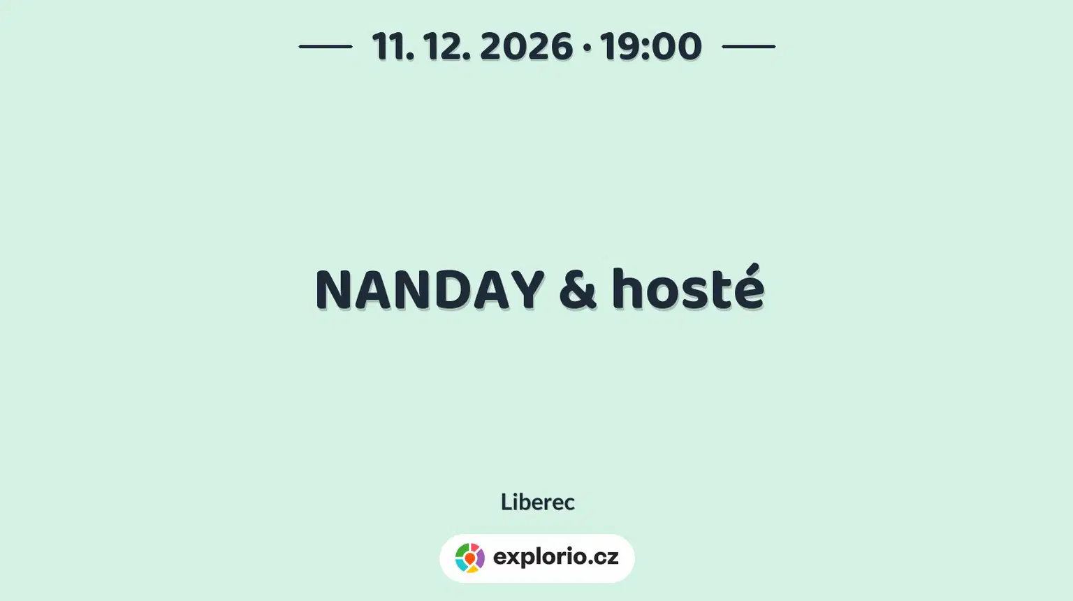 NANDAY & hosté – divadlo, Hudba a Kino, Liberec