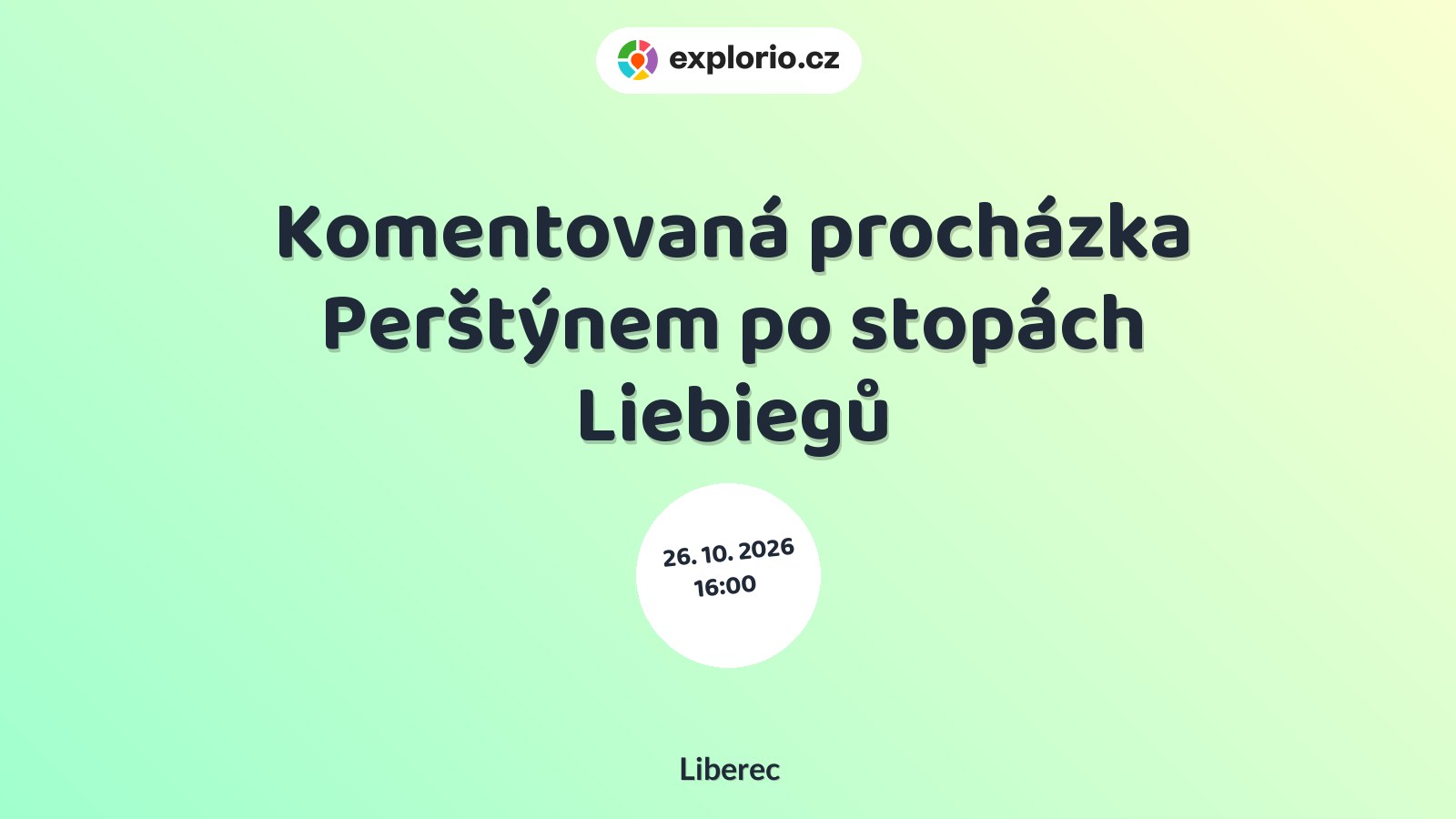 Komentovaná procházka Perštýnem po stopách Liebiegů – prohlídky a Muzea, Liberec