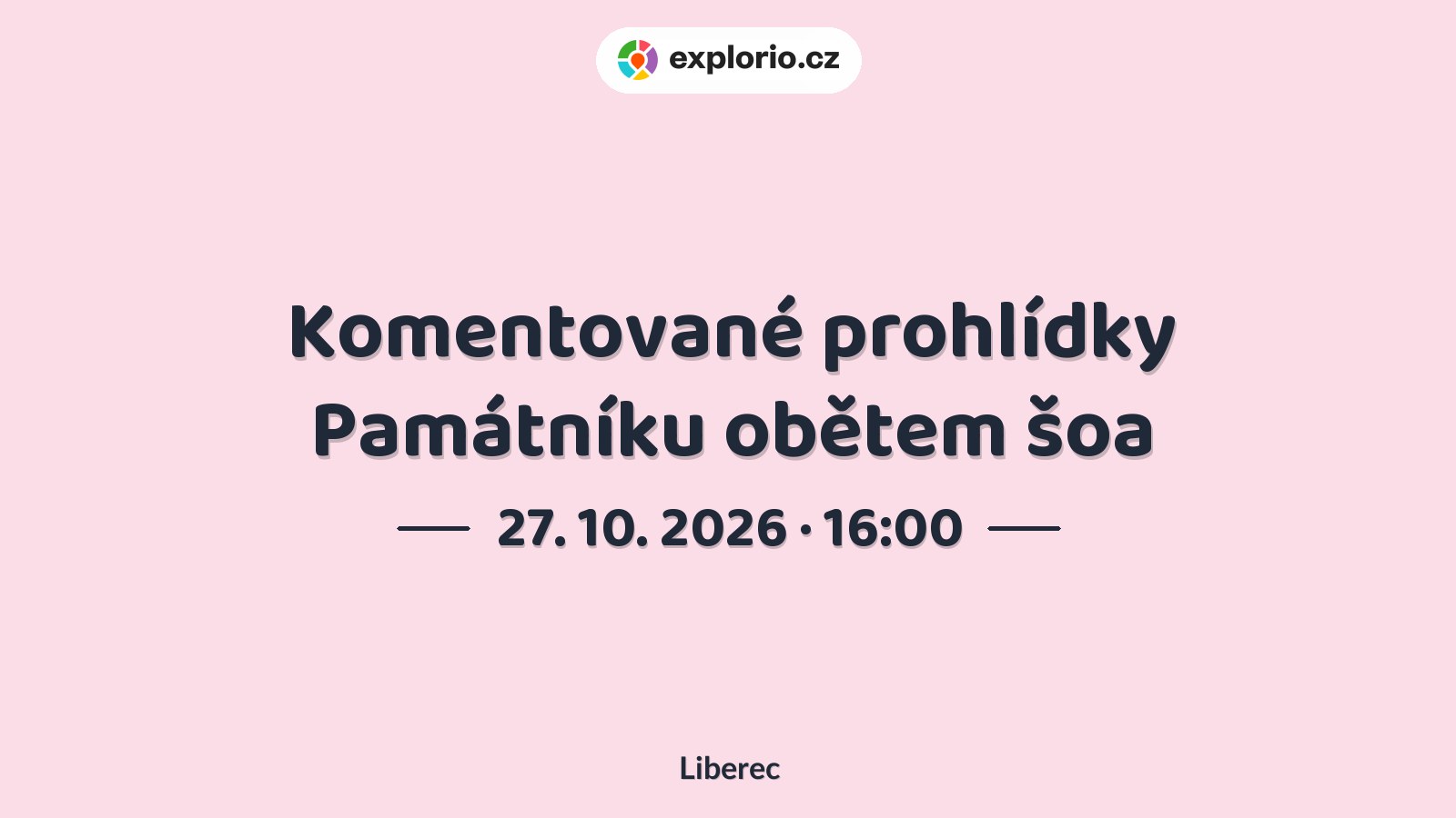 Komentované prohlídky Památníku obětem šoa – prohlídky a Muzea, Liberec