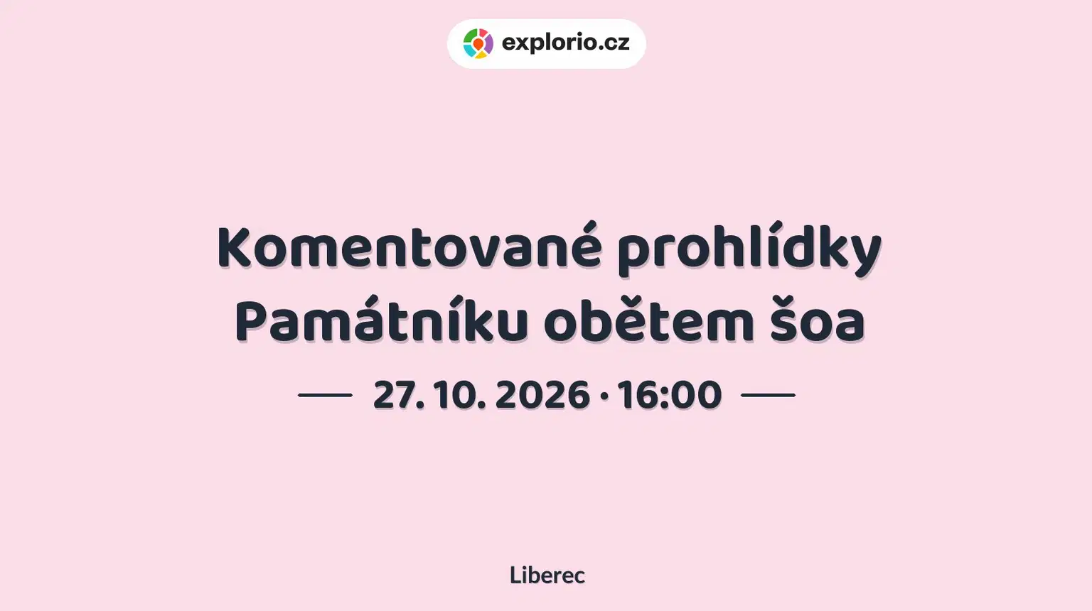 Komentované prohlídky Památníku obětem šoa – prohlídky a Muzea, Liberec